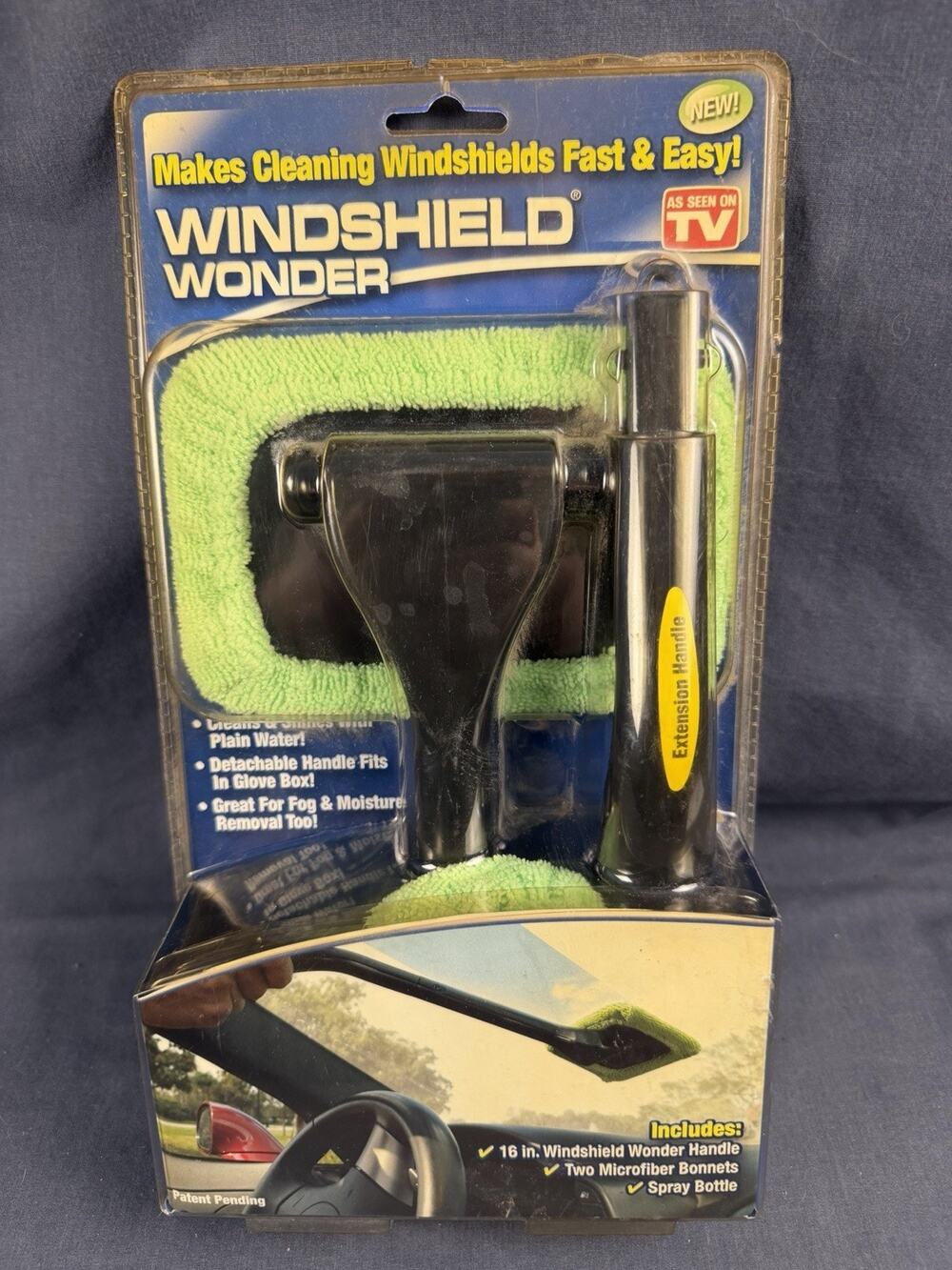 Telebrands Windshield Wonder Cleaning Tool With Microfiber Pads As Seen On TVNew